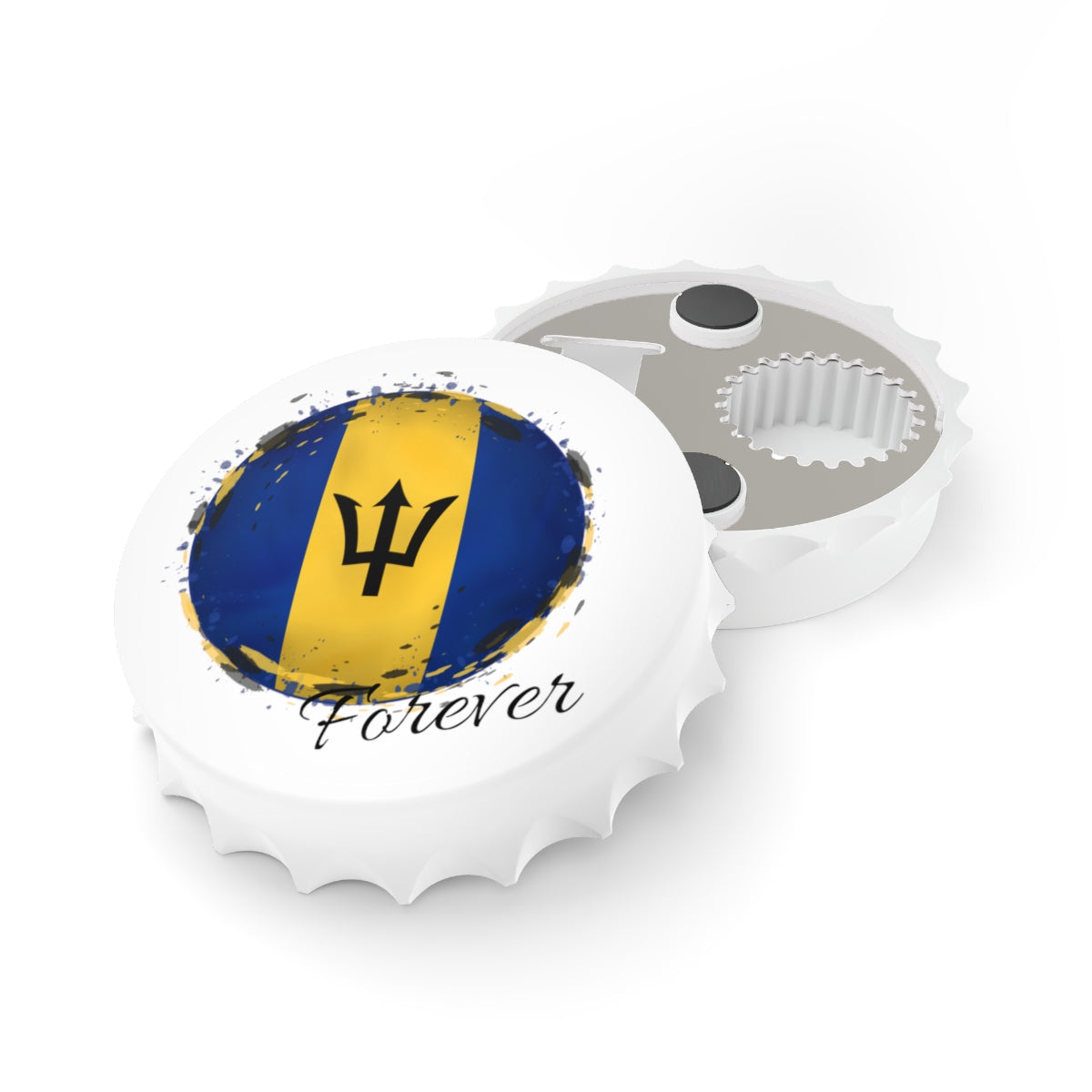 BARBADOS  | 2-in-1 BOTTLE OPENER with Magnetic Back | Caribbean Vacation, Cruise, Collectible, Souvenir, Keepsake, Gift or Everyday Use